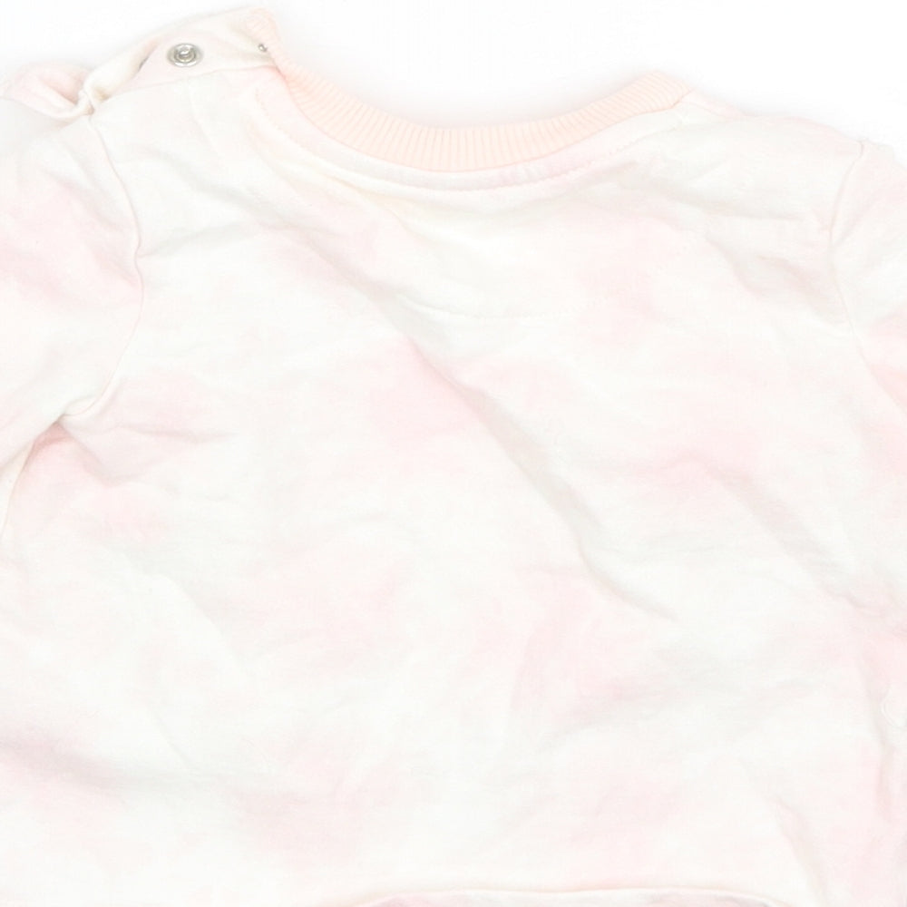 F&F Baby Pink  Cotton Pullover Jumper Size 9-12 Months
