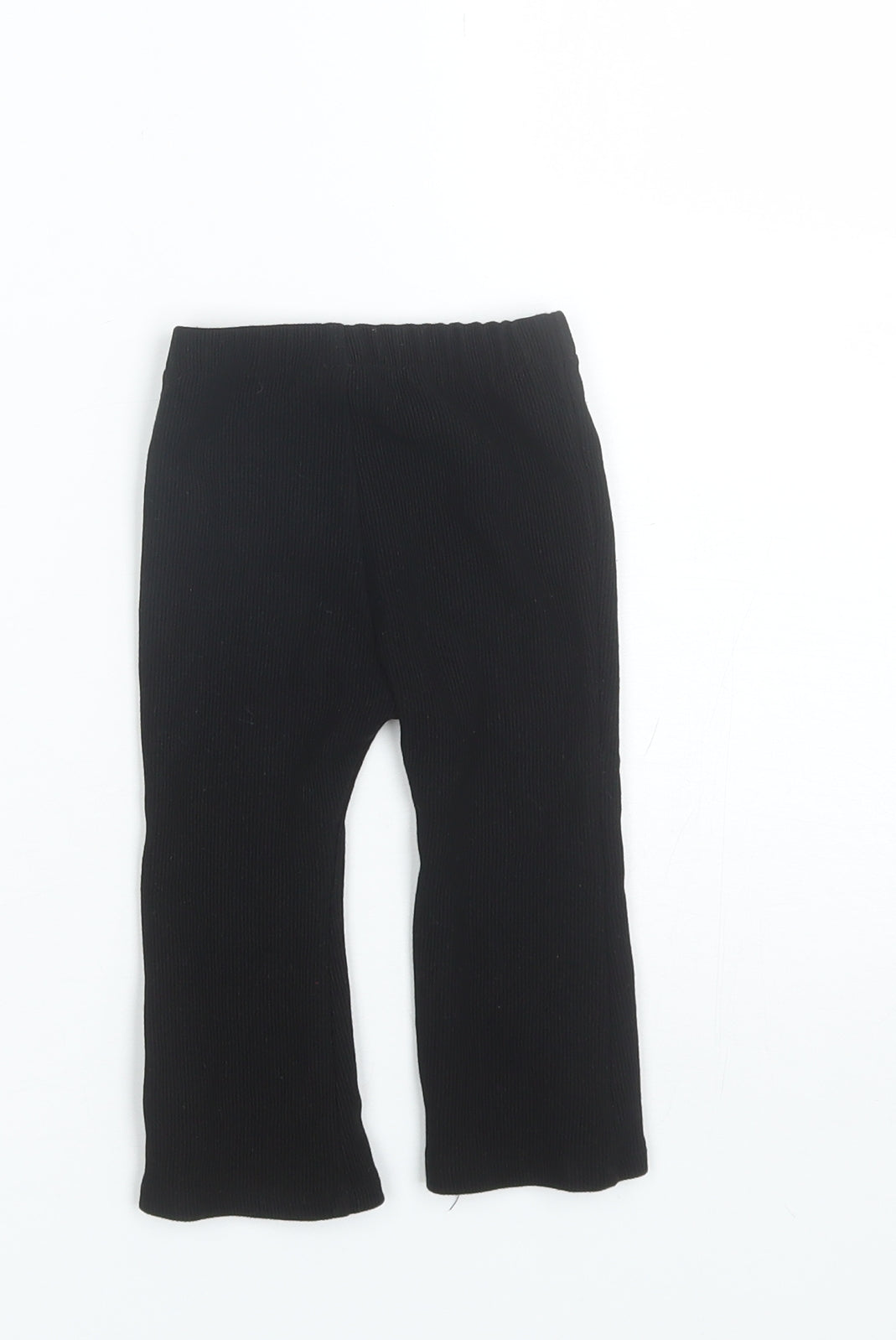 Zara Baby Black  Viscose Jogger Trousers Size 9-12 Months