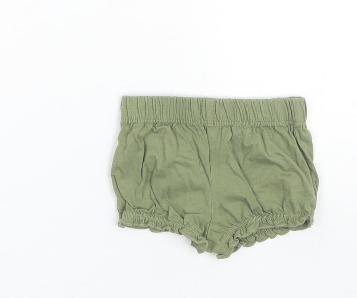 F&F Baby Green  Cotton Jogger Trousers Size 6-9 Months