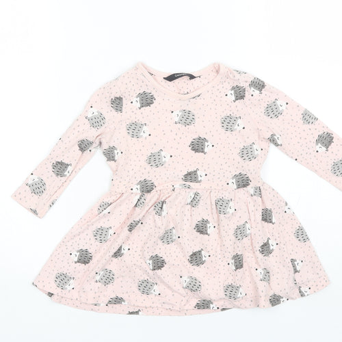 George Baby Pink  Cotton Shift  Size 12-18 Months  Round Neck