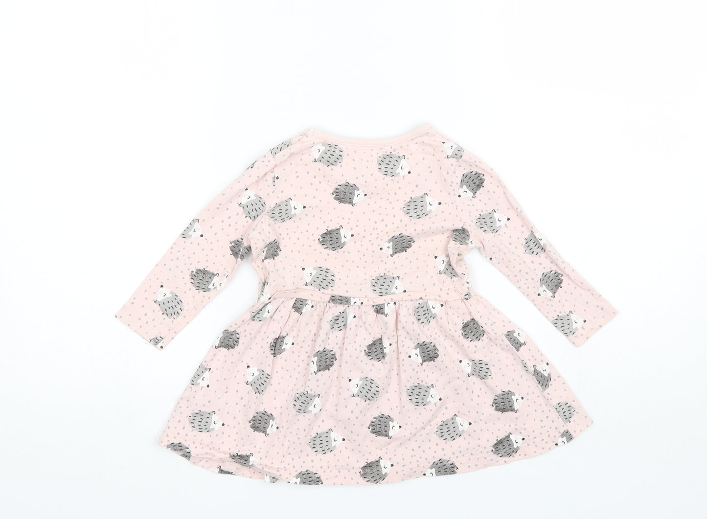 George Baby Pink  Cotton Shift  Size 12-18 Months  Round Neck