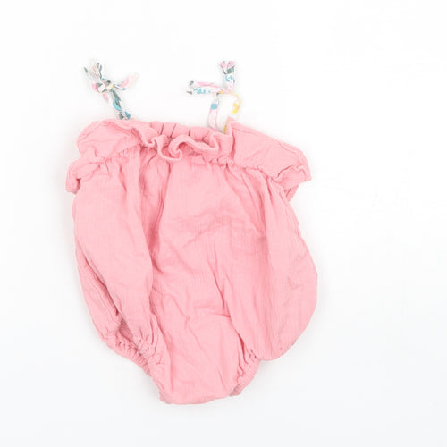 Tommy Bahama Baby Pink  Cotton Romper One-Piece Size 12 Months