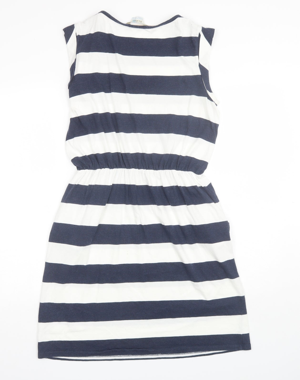 Boden Womens Blue Striped Modal Shift  Size 14  Round Neck