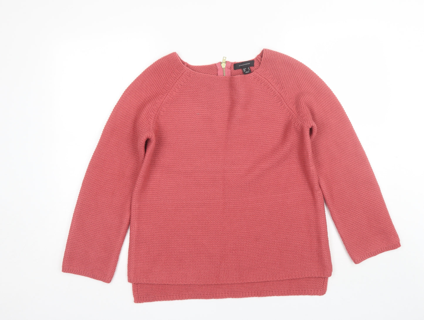 Atmosphere Womens Pink Round Neck  Acrylic Pullover Jumper Size 12
