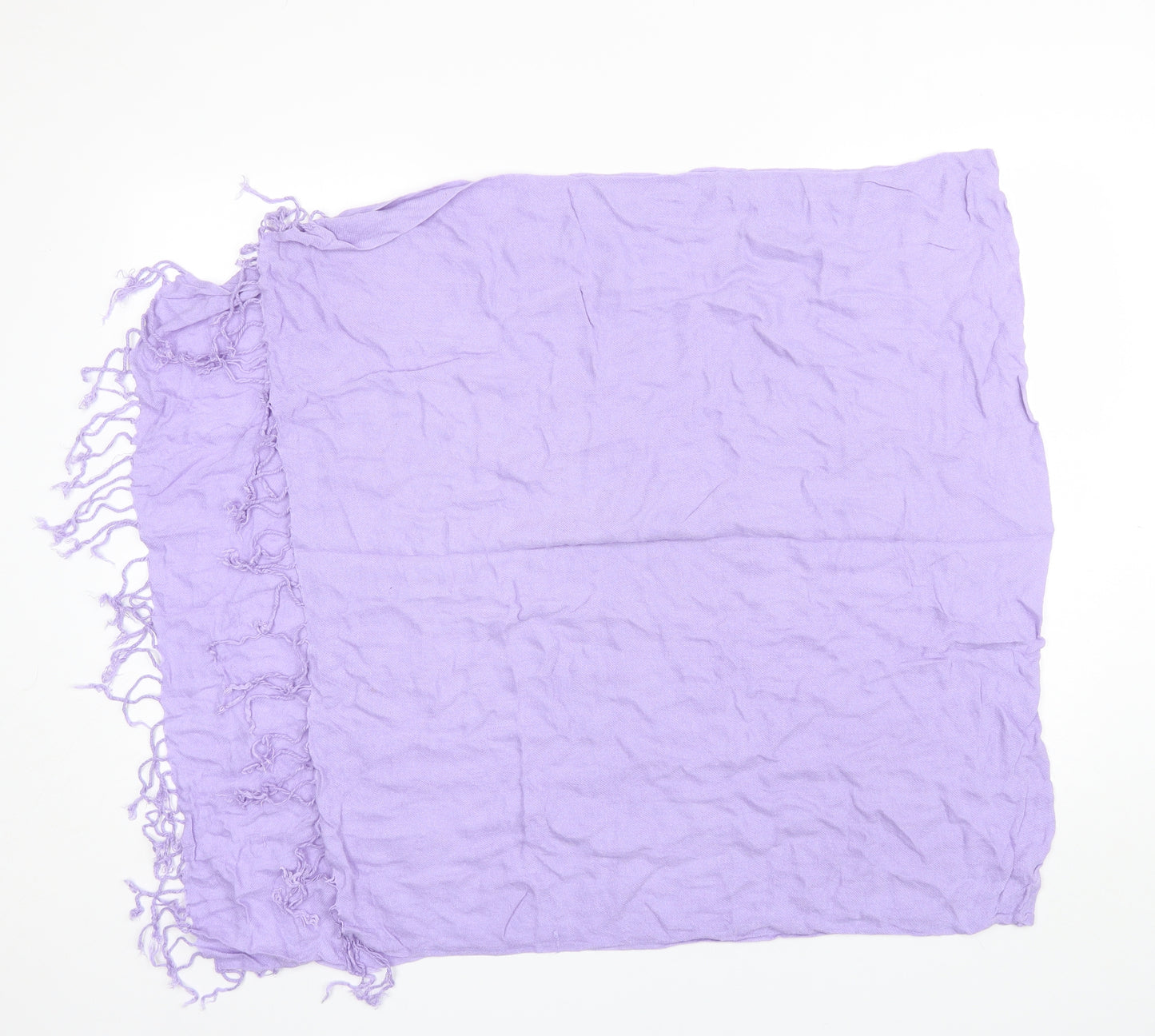 Preworn Unisex Purple  Cotton Blend  Scarf