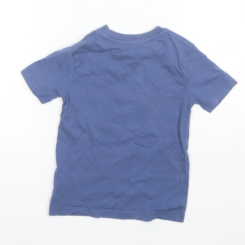NEXT Boys Blue  Cotton Basic T-Shirt Size 3 Years Round Neck