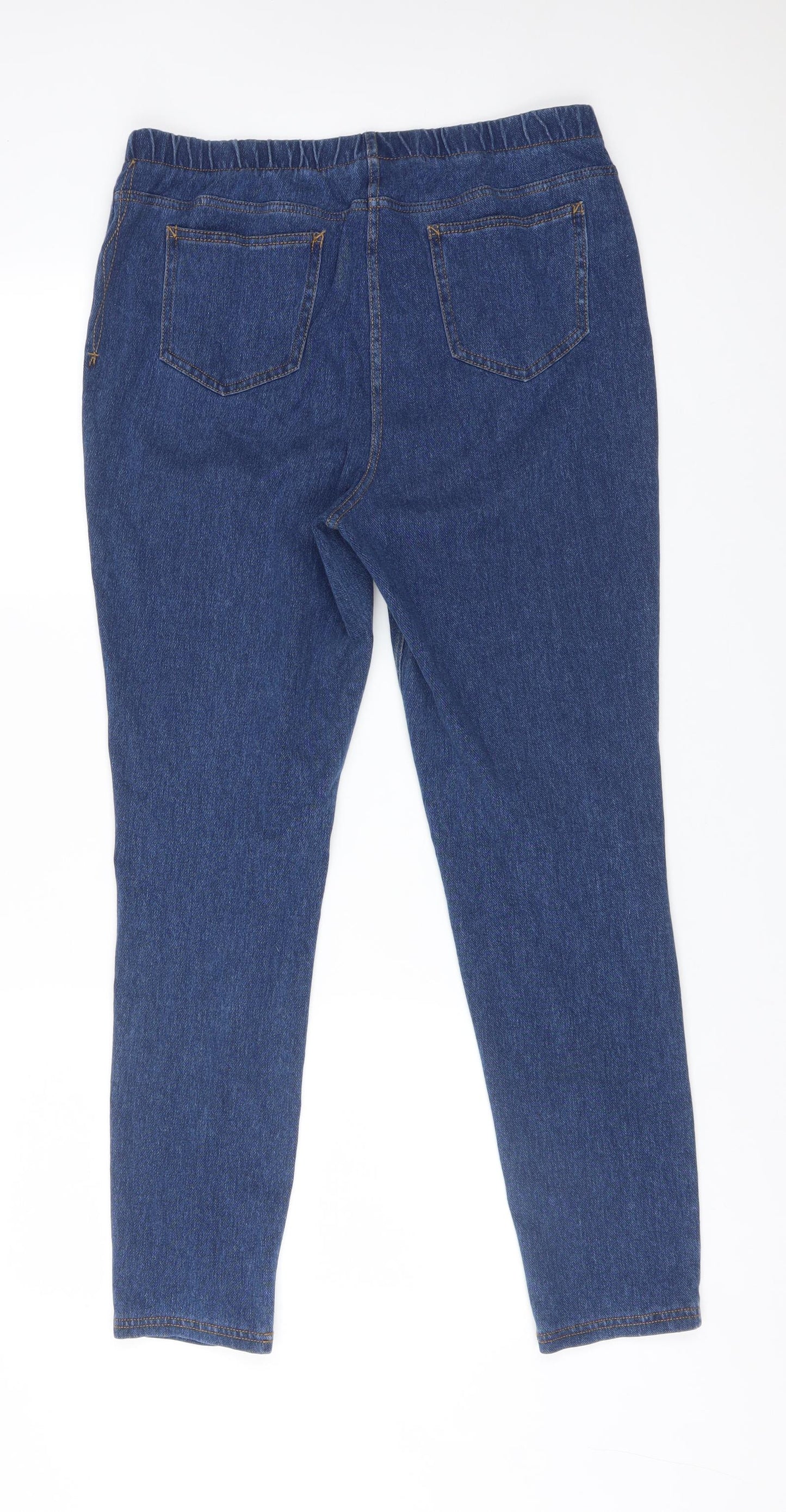 NEXT Womens Blue  Cotton Jegging Jeans Size 14 L27 in Regular