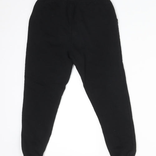 George Boys Black  Cotton Jogger Trousers Size 6-7 Years  Regular
