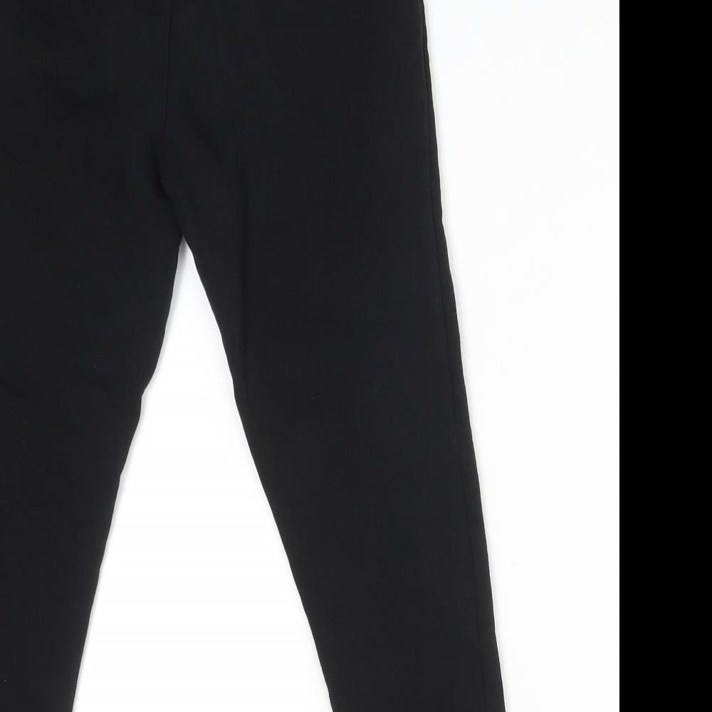 George Boys Black  Cotton Jogger Trousers Size 6-7 Years  Regular