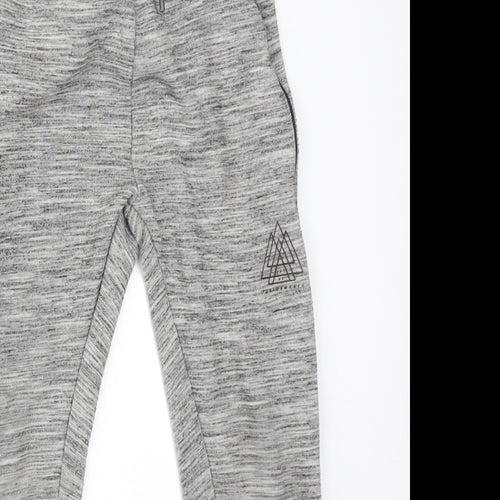 NEXT Boys Grey Flecked Cotton Jogger Trousers Size 7 Years  Regular