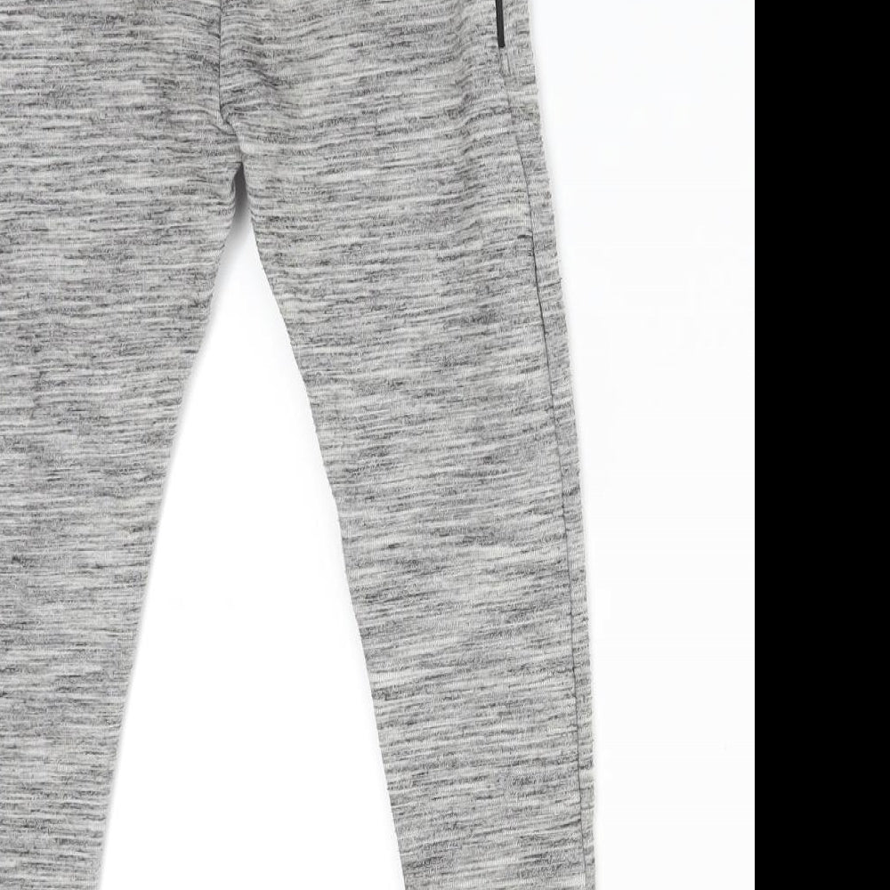 NEXT Boys Grey Flecked Cotton Jogger Trousers Size 7 Years  Regular