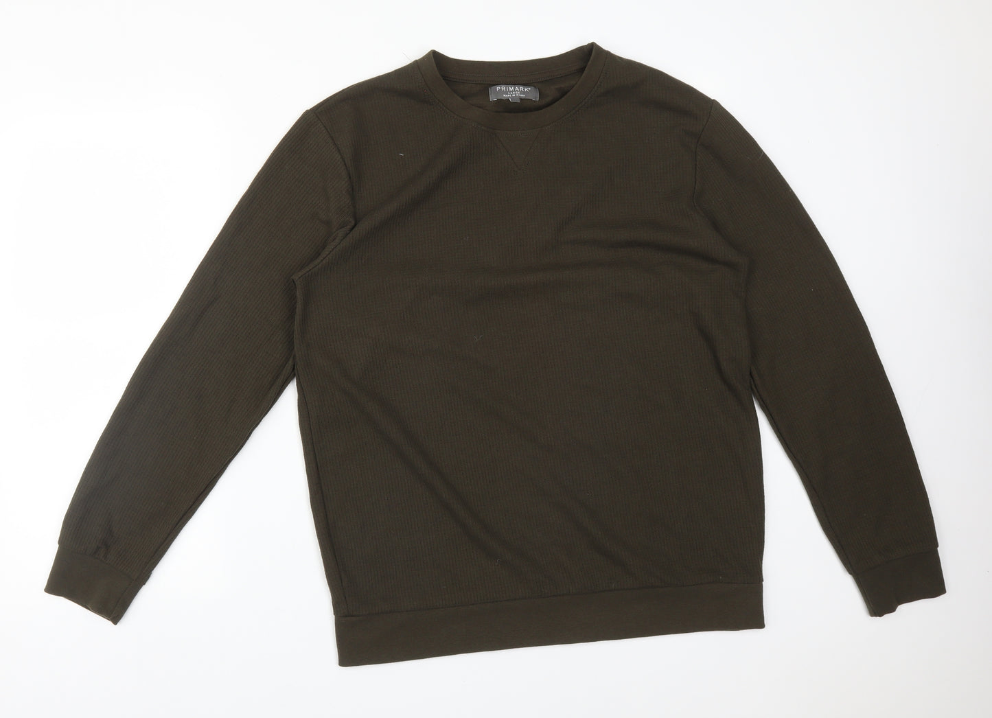 Primark Mens Green  Polyester Pullover Sweatshirt Size L