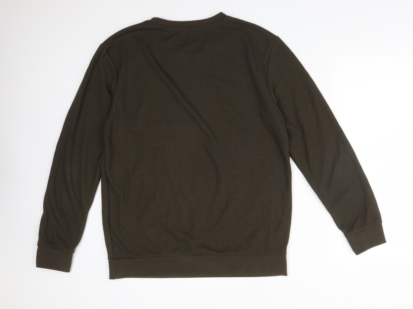 Primark Mens Green  Polyester Pullover Sweatshirt Size L