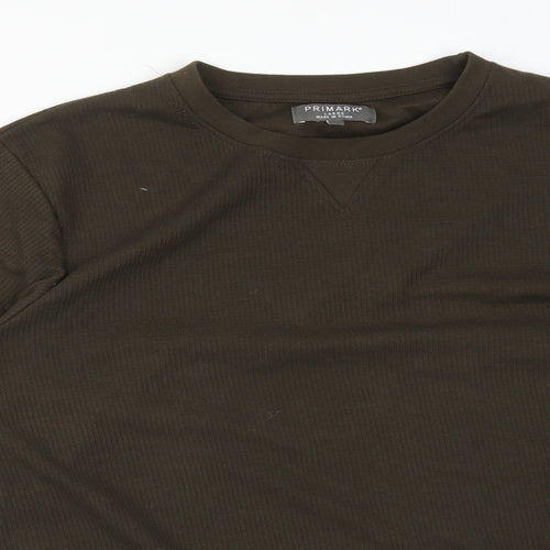 Primark Mens Green  Polyester Pullover Sweatshirt Size L