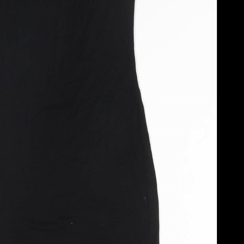 SheIn Womens Black  Cotton Camisole T-Shirt Size XS Round Neck - C'EST LA VIE PARIS