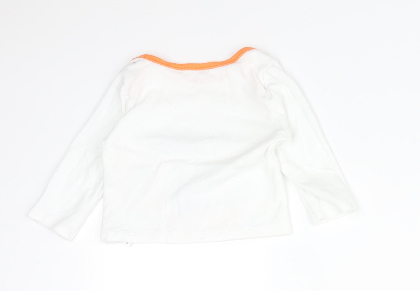Nutmeg Baby White Animal Print Cotton  Pyjama Top Size 9-12 Months   - TIME FOR BED LITTLE ONE.