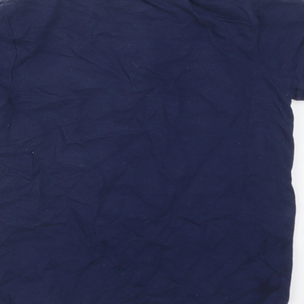 F&F Boys Blue  Cotton Basic Polo Size 2-3 Years Collared