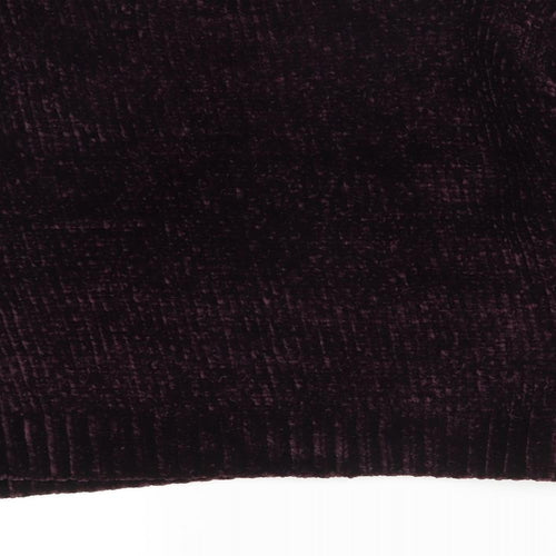 New Look Womens Purple  Polyester Pullover Sweatshirt Size M
