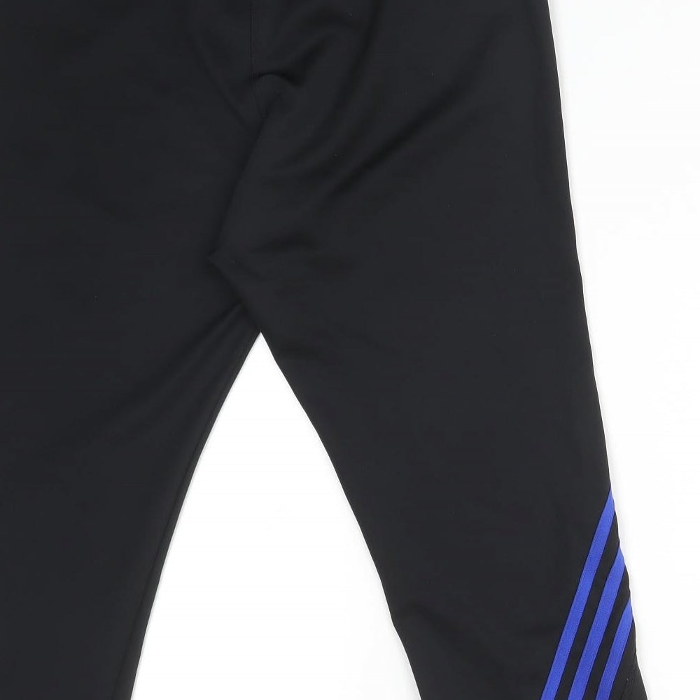 adidas Womens Multicoloured Striped Polyester Cropped Leggings Size 22