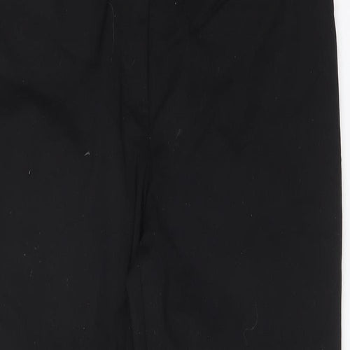 Papaya Womens Black  Cotton Dress Pants Trousers Size 12 L27 in Regular