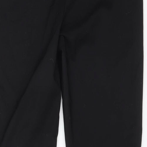 Papaya Womens Black  Cotton Dress Pants Trousers Size 12 L27 in Regular