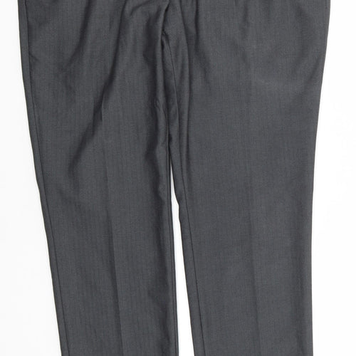 Very Womens Grey  Polyester Dress Pants Trousers Size 34 in L30 in Regular