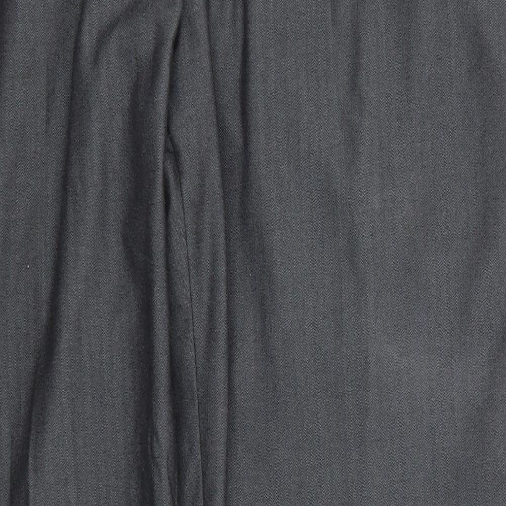 Very Womens Grey  Polyester Dress Pants Trousers Size 34 in L30 in Regular