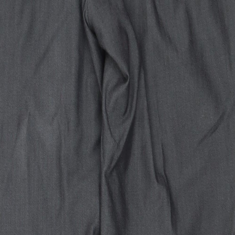 Very Womens Grey  Polyester Dress Pants Trousers Size 34 in L30 in Regular