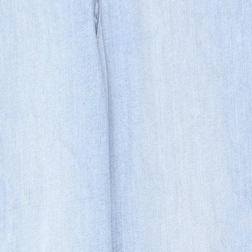 Laura Ashley Womens Blue  Cotton Straight Jeans Size 12 L26 in Regular