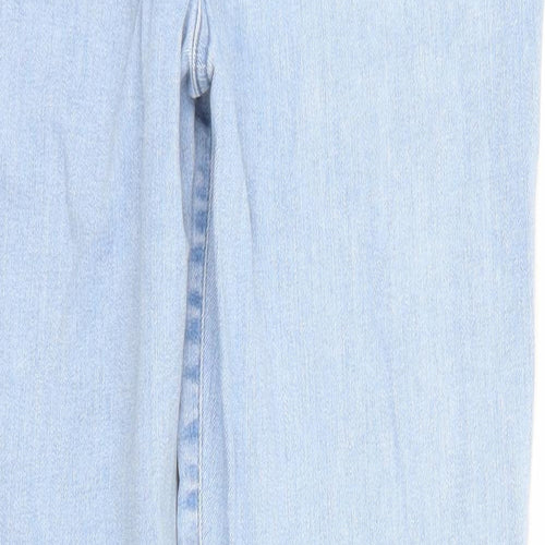 Laura Ashley Womens Blue  Cotton Straight Jeans Size 12 L26 in Regular
