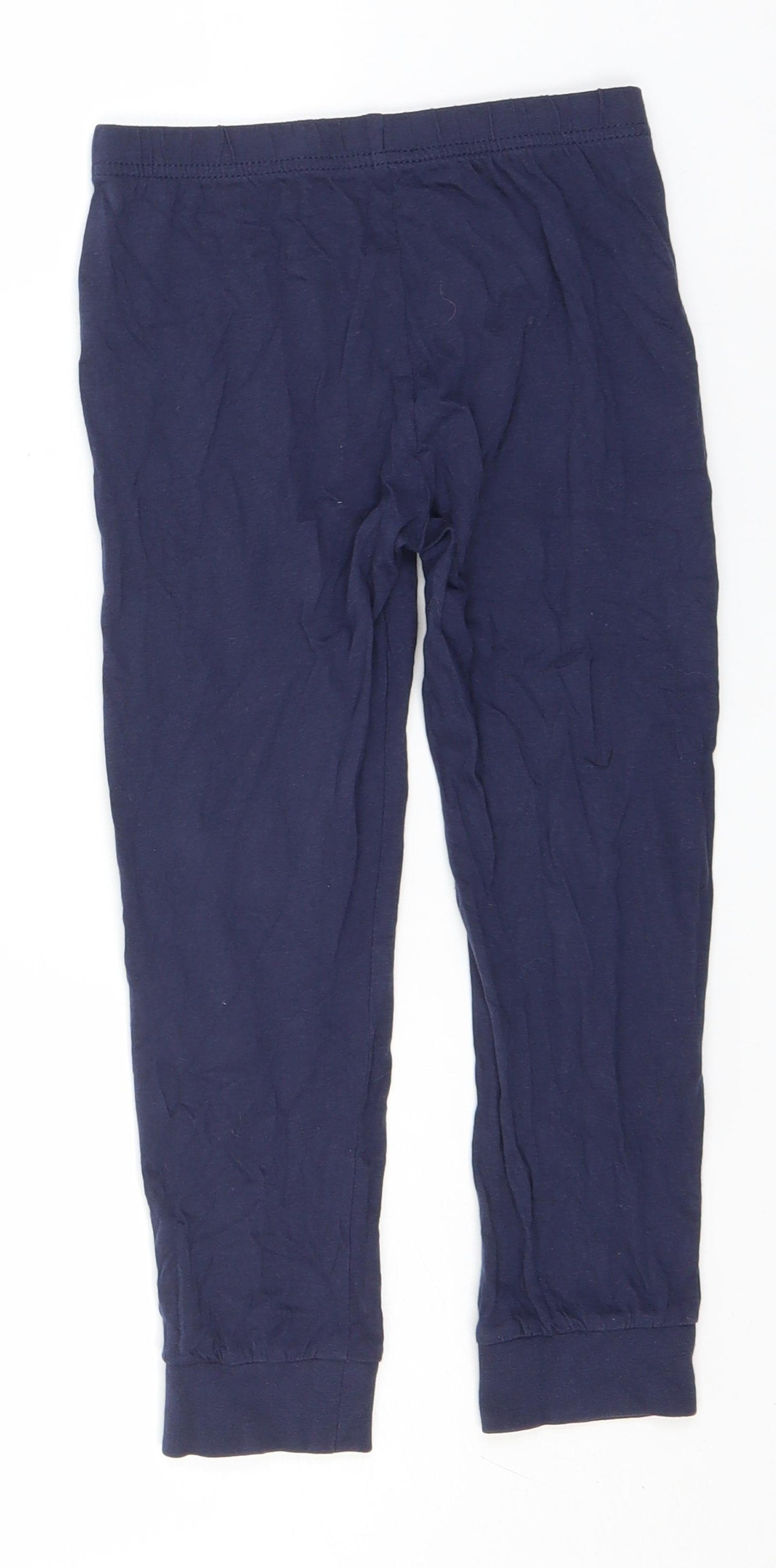 Preworn Boys Blue  Cotton Jegging Trousers Size 5-6 Years  Regular