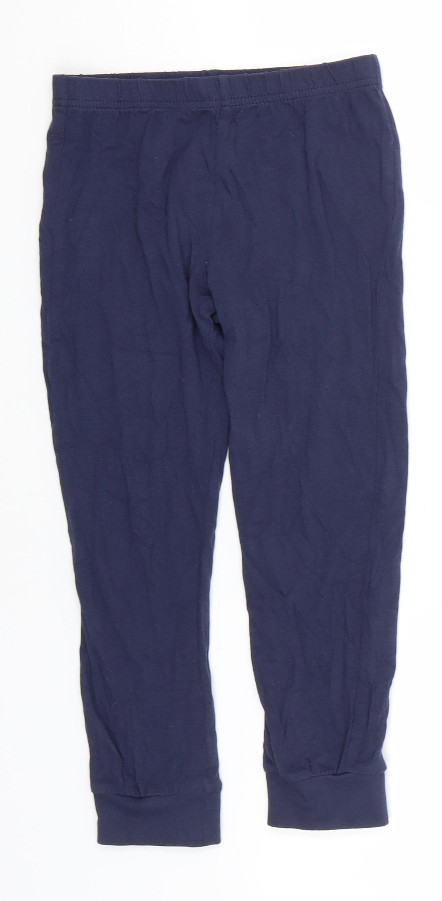Preworn Boys Blue  Cotton Jegging Trousers Size 5-6 Years  Regular