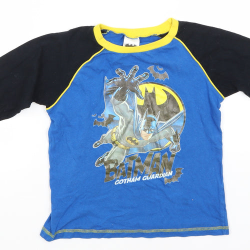 Batman Boys Blue Solid Cotton  Pyjama Top Size 7-8 Years   - Gotham Guardian