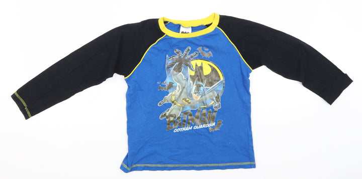 Batman Boys Blue Solid Cotton  Pyjama Top Size 7-8 Years   - Gotham Guardian