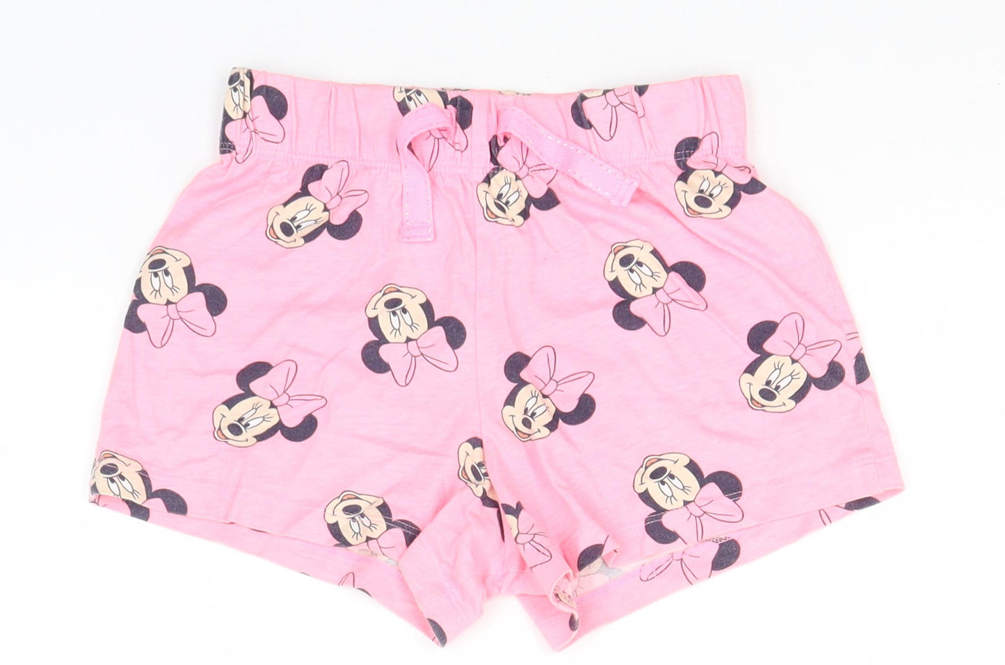 Disney Girls Pink Solid Cotton  Pyjama Pants Size 6-7 Years   - Minnie Mouse