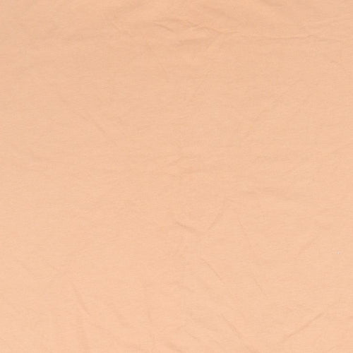 Primark Womens Orange  Cotton Basic T-Shirt Size 14 Round Neck