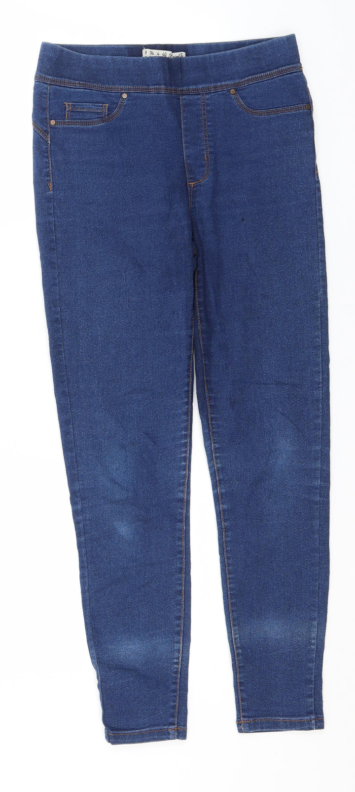 Primark Womens Blue Cotton Jegging Jeans Size 8 L25 in Regular