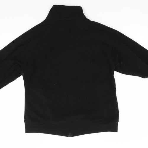 LA Gear Womens Black Crew Neck  Polyester Full Zip Jumper Size 14