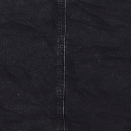 Primark Womens Black Floral Cotton Straight & Pencil Skirt Size 20
