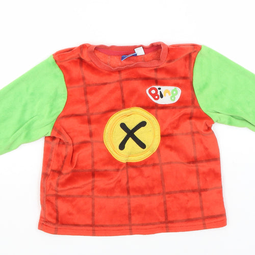 Preworn Baby Red  Polyester Pullover Jumper Size 18-24 Months   - Bing