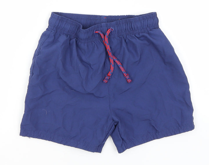 George Boys Blue  Polyester Utility Shorts Size 5-6 Years  Regular