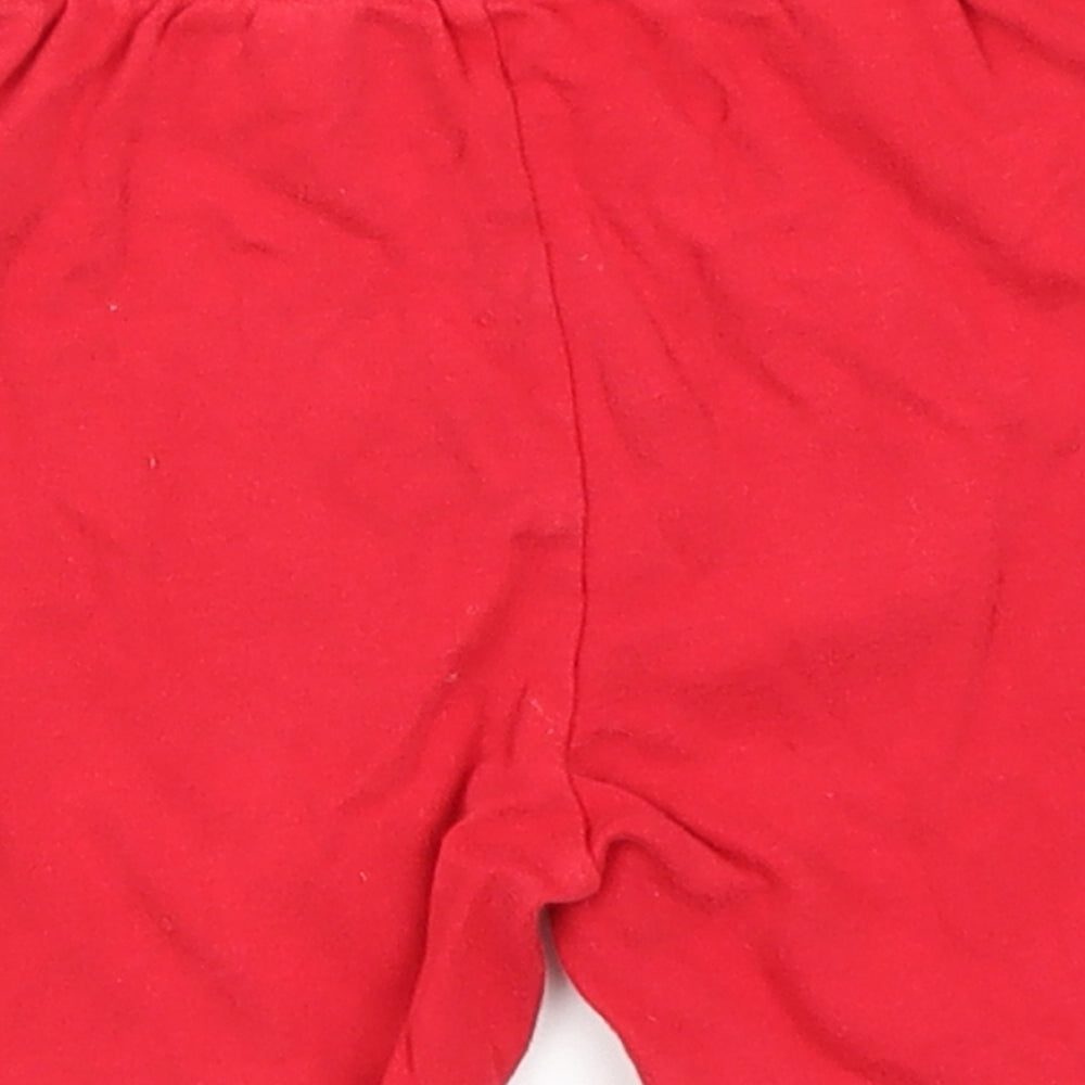 George Baby Red  Cotton Sweatpants Leggings Size 12-18 Months