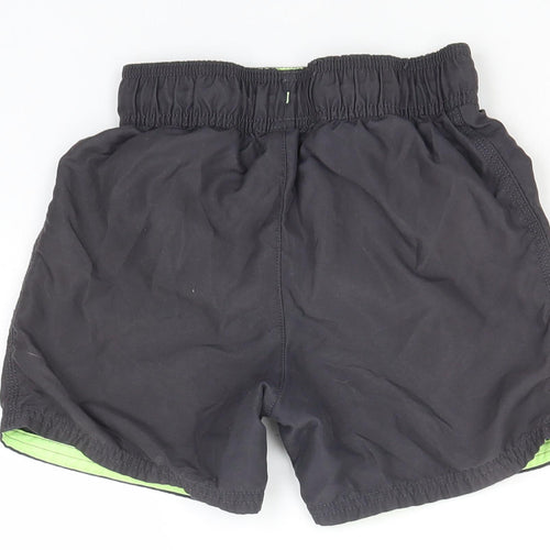 George Boys Green  Polyester Utility Shorts Size 6-7 Years  Regular