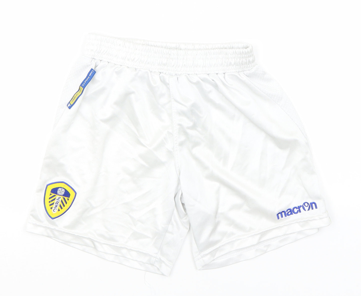 Macron Boys White  Polyester Utility Shorts