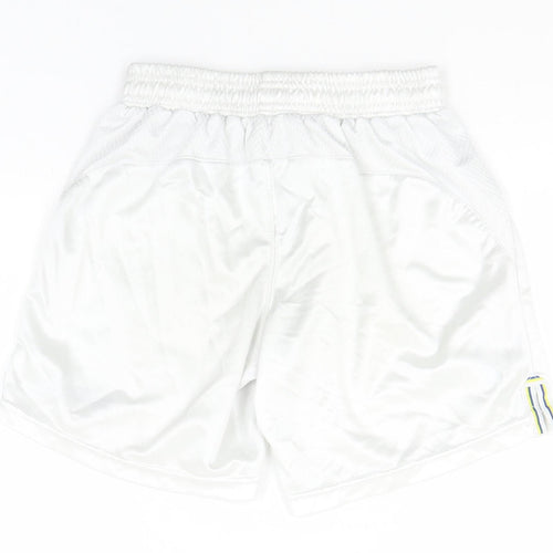 Macron Boys White  Polyester Utility Shorts