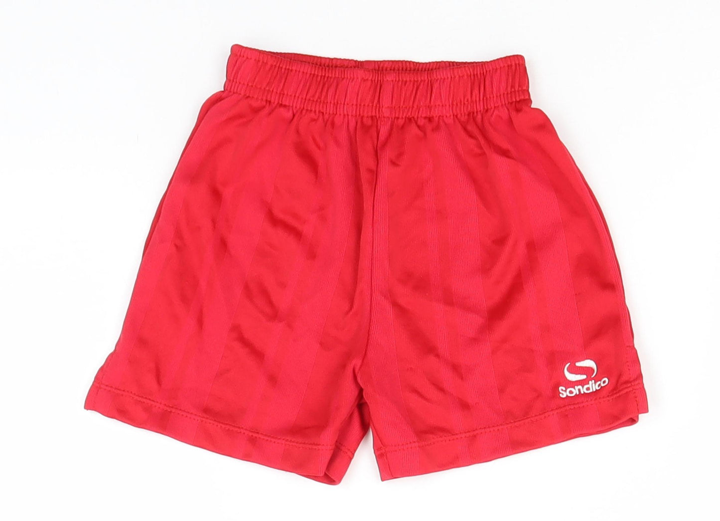 Sondico Boys Red  Polyester Utility Shorts Size 2-3 Years  Regular