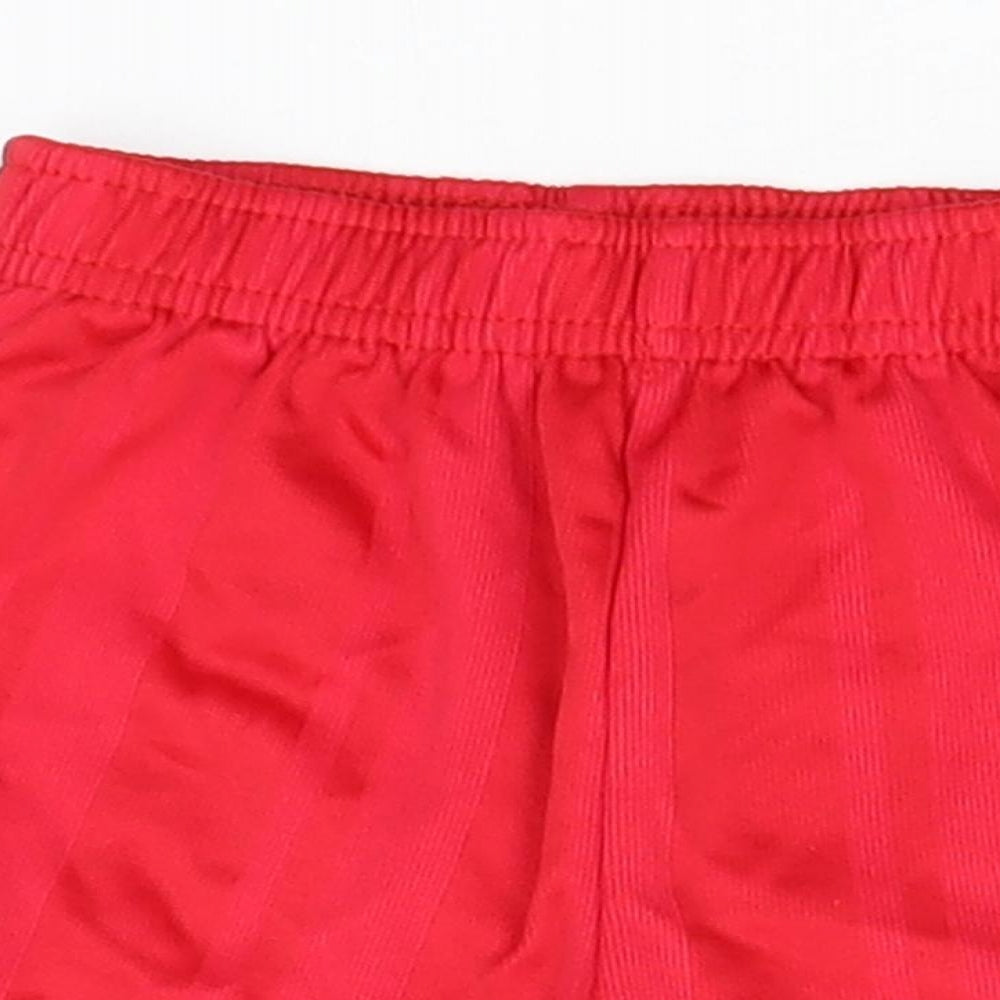 Sondico Boys Red  Polyester Utility Shorts Size 2-3 Years  Regular