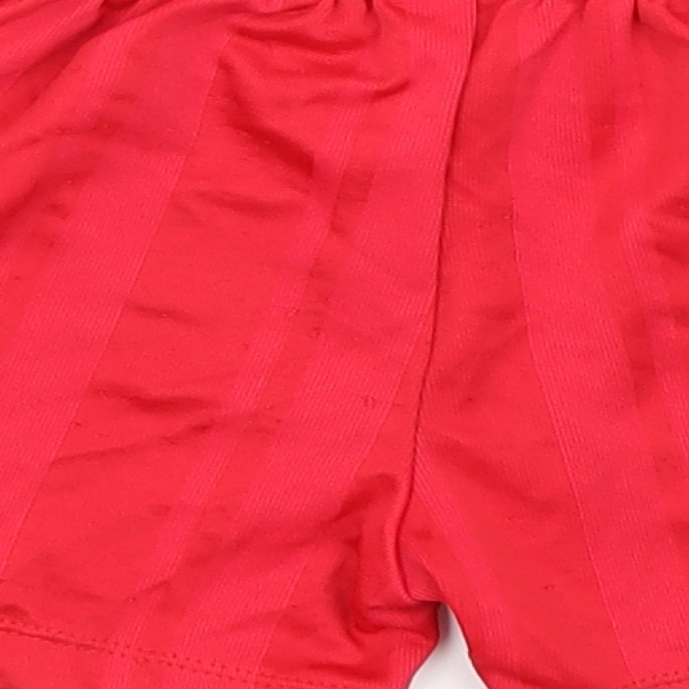 Sondico Boys Red  Polyester Utility Shorts Size 2-3 Years  Regular