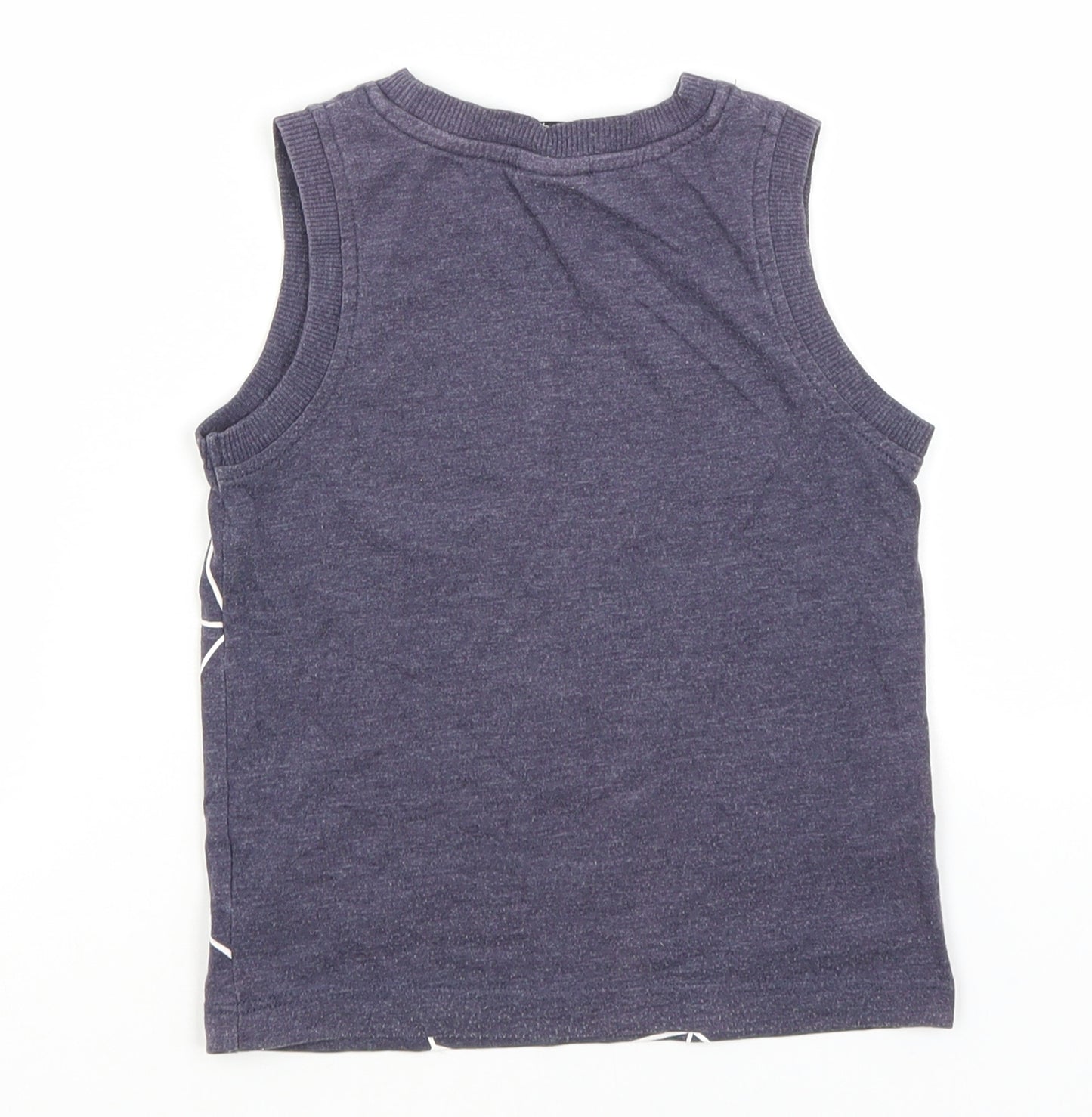 Spiderman Boys Grey  Polyester Basic Tank Size 2-3 Years Round Neck  - Spiderman