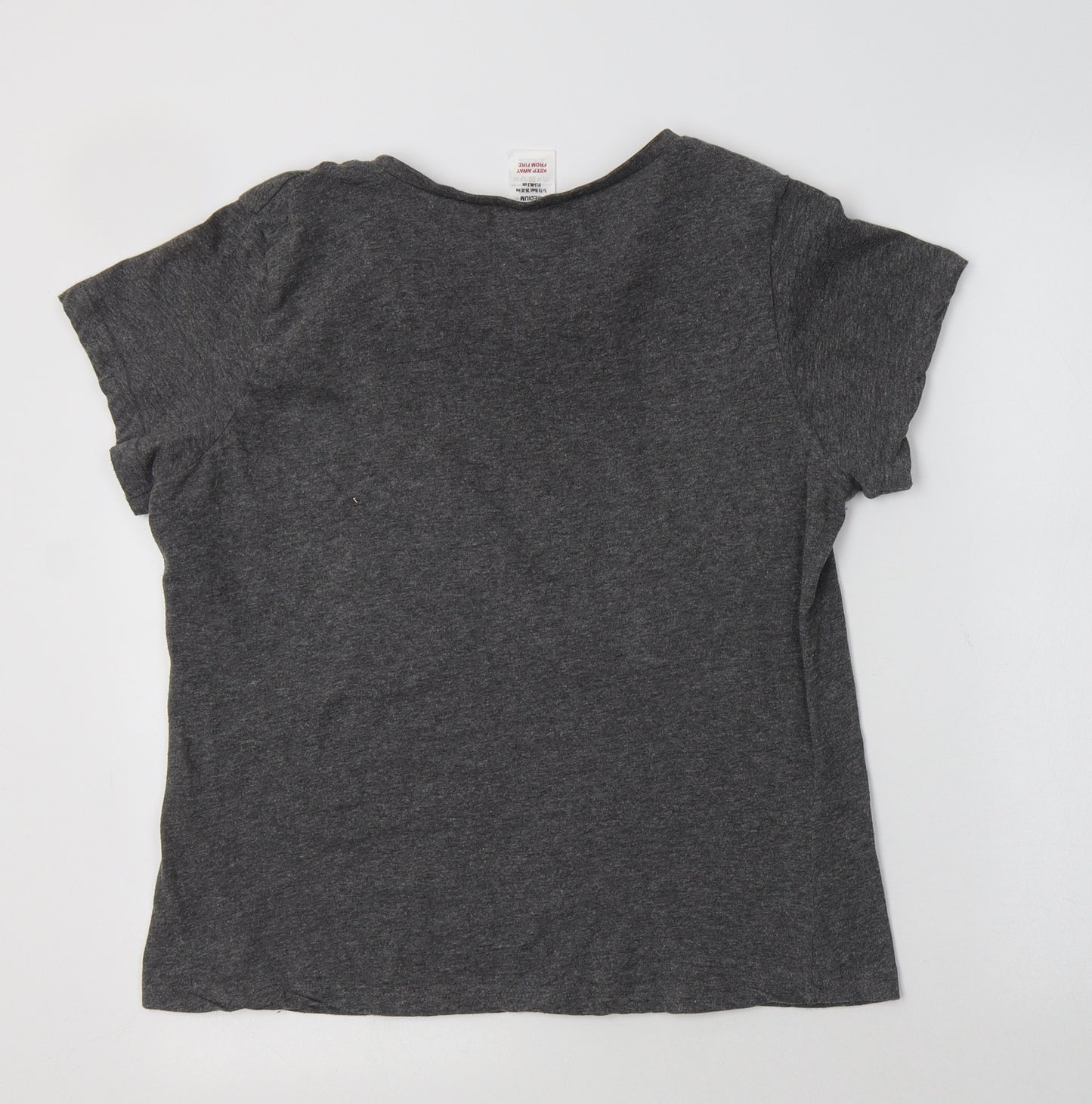 Preworn Womens Grey  Cotton Top Pyjama Top Size M   - Up To No Good